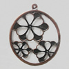 Iron Jewelry Finding Pendant Lead-free, 50x60mm, Sold by Bag