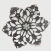 Iron Jewelry Finding Connectors Lead-free, Flower 55mm, Sold by Bag