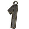 Pendant, Zinc Alloy Jewelry Findings, 10x29mm, Sold by Bag  