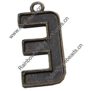 Pendant, Zinc Alloy Jewelry Findings, 13x28mm, Sold by Bag  