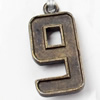 Pendant, Zinc Alloy Jewelry Findings, 13x29mm, Sold by Bag  