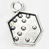 Pendant, Zinc Alloy Jewelry Findings, 9x15mm, Sold by Bag  