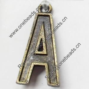 Pendant, Zinc Alloy Jewelry Findings, 13x30mm, Sold by Bag  