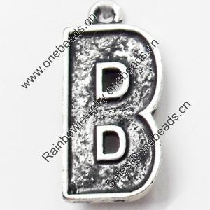 Pendant, Zinc Alloy Jewelry Findings, 14x29mm, Sold by Bag  