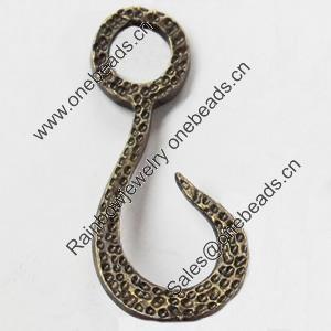 Pendant, Zinc Alloy Jewelry Findings, 14x32mm, Sold by Bag  