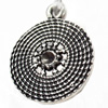 Pendant, Zinc Alloy Jewelry Findings, Round, 17x21mm, Sold by Bag  