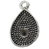 Pendant, Zinc Alloy Jewelry Findings, Teardrop, 11x19mm, Sold by Bag  