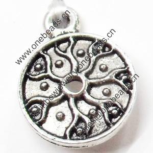 Pendant, Zinc Alloy Jewelry Findings, 12x16mm, Sold by Bag  