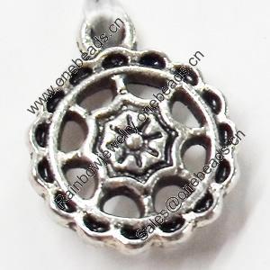Pendant, Zinc Alloy Jewelry Findings, 11x13mm, Sold by Bag  