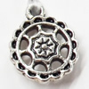 Pendant, Zinc Alloy Jewelry Findings, 11x13mm, Sold by Bag  