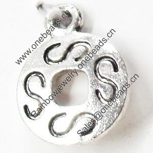 Pendant, Zinc Alloy Jewelry Findings, 12x16mm, Sold by Bag  