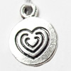 Pendant, Zinc Alloy Jewelry Findings, 11x15mm, Sold by Bag  