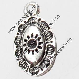 Pendant, Zinc Alloy Jewelry Findings, 10x18mm, Sold by Bag  