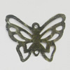 Iron Jewelry Finding Connectors Lead-free, Butterfly 22x15mm, Sold by Bag