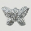 Iron Jewelry Finding Pendant Lead-free, Butterfly 15x11mm, Sold by Bag