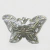 Iron Jewelry Finding Pendant Lead-free, Butterfly 23x15mm, Sold by Bag