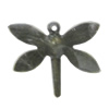 Iron Jewelry Finding Pendant Lead-free, Dragonfly 19x16mm, Sold by Bag