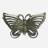 Iron Jewelry Finding Pendant Lead-free, Butterfly 43x30mm, Sold by Bag