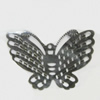 Iron Jewelry Finding Pendant Lead-free, Butterfly 31x24mm, Sold by Bag