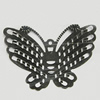 Iron Jewelry Finding Pendant Lead-free, Butterfly 49x39mm, Sold by Bag