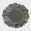 Iron Cabochons Settings, Outside diameter:50mm Interior diameter:24mm, Sold by Bag