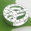 Zinc alloy Slider, Nickel-free & Lead-free A Grade 20x4.5mm, Hole:12x3mm, Sold by PC 