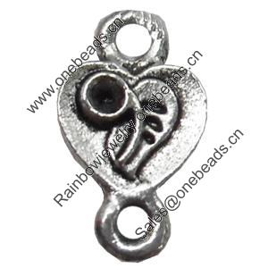 Connector, Zinc Alloy Jewelry Findings, 8x15mm, Sold by Bag  