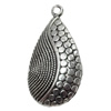 Pendant, Zinc Alloy Jewelry Findings, Teardrop, 17x31mm, Sold by Bag  