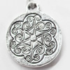 Pendant, Zinc Alloy Jewelry Findings, 18x22mm, Sold by Bag  