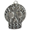 Pendant, Zinc Alloy Jewelry Findings, 17x23mm, Sold by Bag  
