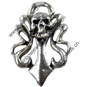 Pendant, Zinc Alloy Jewelry Findings, 17x25mm, Sold by Bag  