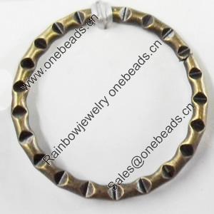 Donut, Zinc Alloy Jewelry Findings, 24mm, Sold by Bag  