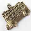 Pendant, Zinc Alloy Jewelry Findings, bus, 23x15mm, Sold by Bag  