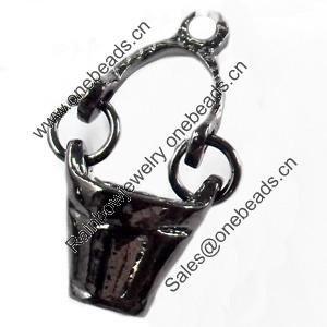 Pendant, Zinc Alloy Jewelry Findings, 13x24mm, Sold by Bag  