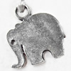 Pendant, Zinc Alloy Jewelry Findings, Elephant, 25x27mm, Sold by Bag  