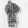 Pendant, Zinc Alloy Jewelry Findings, 13x21mm, Sold by Bag  