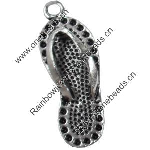 Pendant, Zinc Alloy Jewelry Findings, 12x33mm, Sold by Bag  