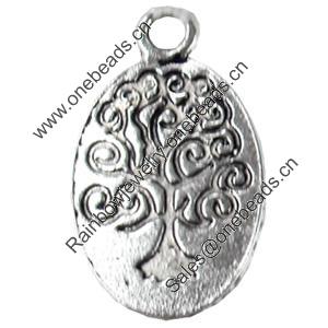 Pendant, Zinc Alloy Jewelry Findings, 14x25mm, Sold by Bag  