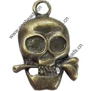 Pendant, Zinc Alloy Jewelry Findings, 19x27mm, Sold by Bag  