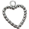 Pendant, Zinc Alloy Jewelry Findings, Heart, 20x24mm, Sold by Bag  