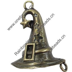 Pendant, Zinc Alloy Jewelry Findings, 28x38mm, Sold by Bag  