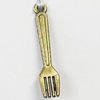 Pendant, Zinc Alloy Jewelry Findings, Fork, 5x25mm, Sold by Bag  
