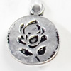 Pendant, Zinc Alloy Jewelry Findings, 10x13mm, Sold by Bag  