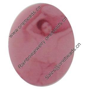 Acrylic Cabochons, No-Hole Jewelry findings, Oval, 14x18mm, Sold by PC  