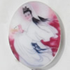 Acrylic Cabochons, No-Hole Jewelry findings, Oval, 20x26mm, Sold by PC  