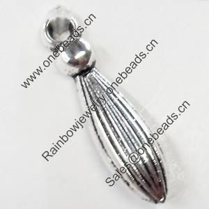 Pendant, Zinc Alloy Jewelry Findings, 6x22mm, Sold by Bag  