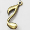 Pendant, Zinc Alloy Jewelry Findings, 15x23mm, Sold by Bag  