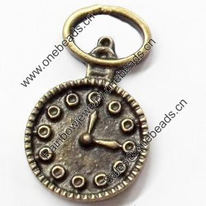Pendant, Zinc Alloy Jewelry Findings, 15x26mm, Sold by Bag  