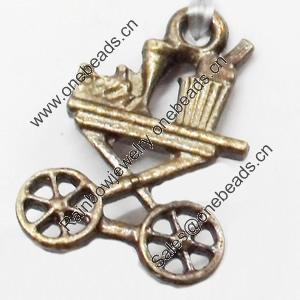 Pendant, Zinc Alloy Jewelry Findings, 15x22mm, Sold by Bag  