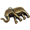 Pendant, Zinc Alloy Jewelry Findings, elephant, 34x20mm, Sold by Bag  
